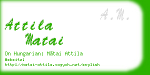 attila matai business card